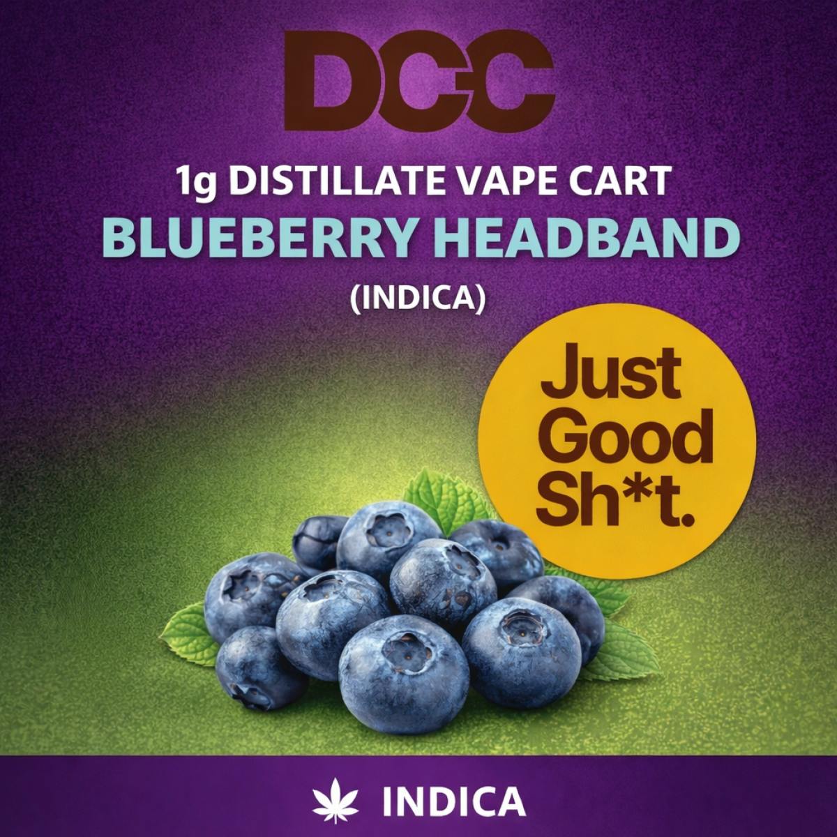 Product Blueberry Headband Cartridge | Vapes | 1g