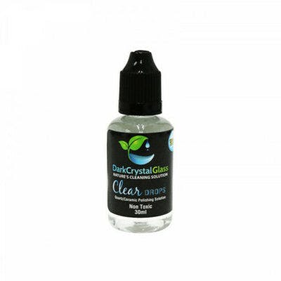 Dark crystal glass - clear drops - (30ml)