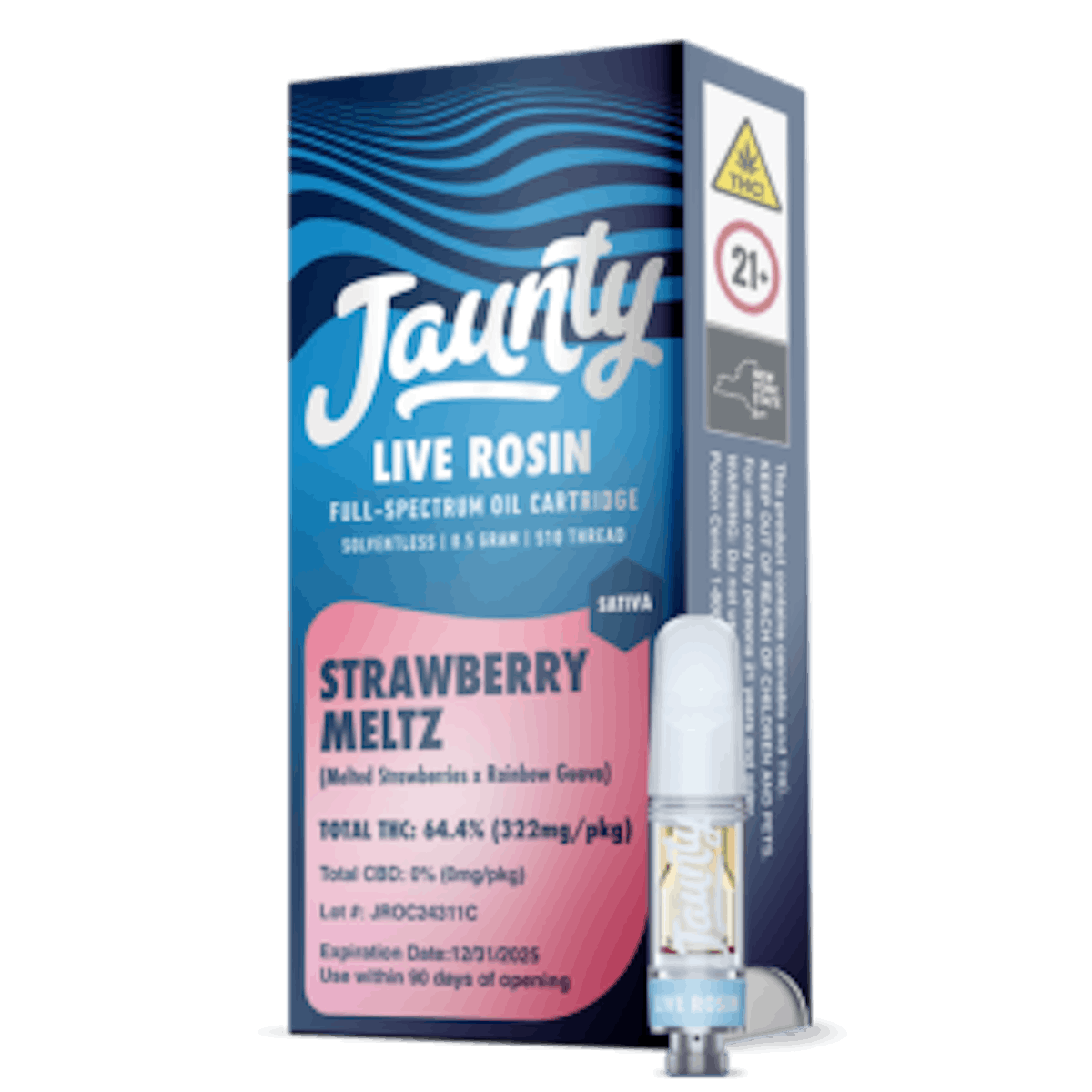 Photo of Jaunty | Strawberry Meltz 510 | 0.5g Rosin