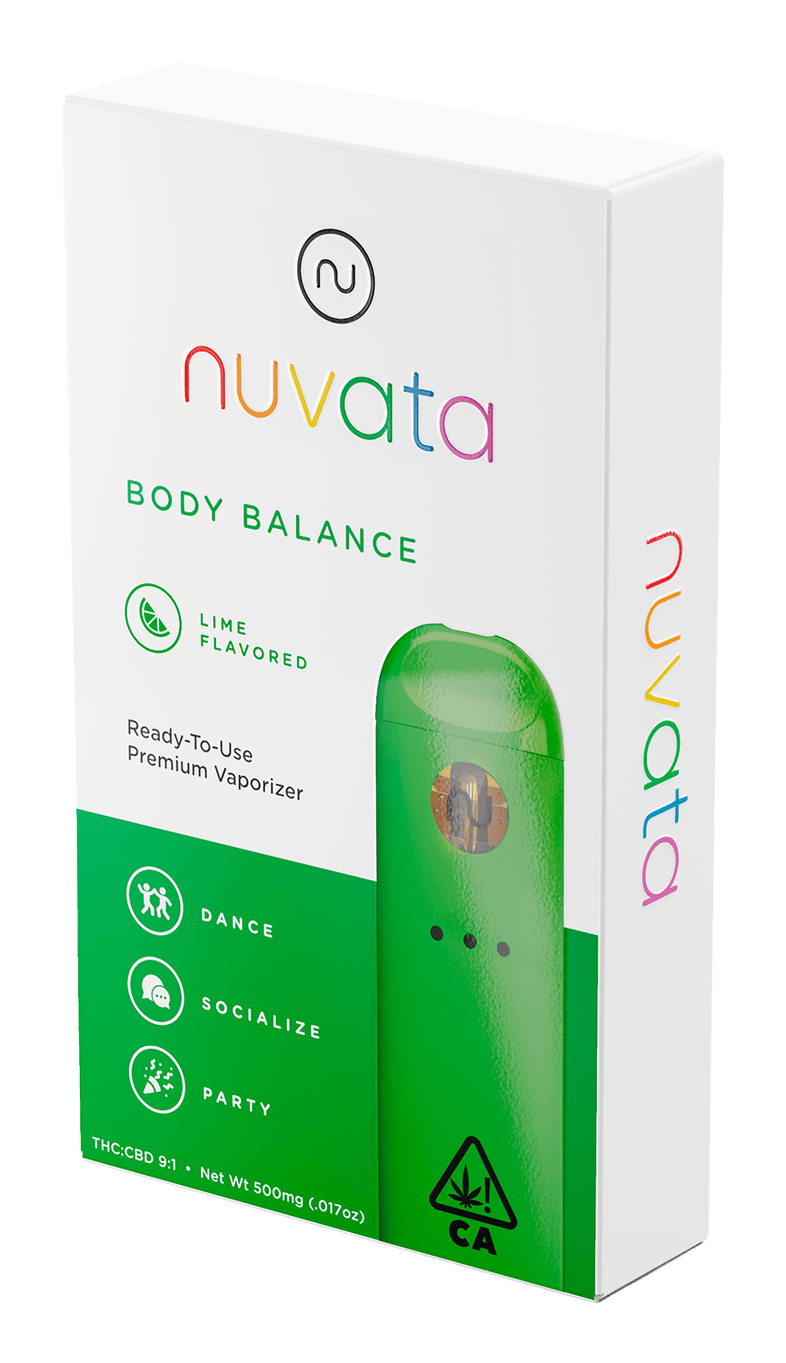 Body Balance Lime - 1g 9:1 THC:CBD AIO | Nuvata | KindPeoples