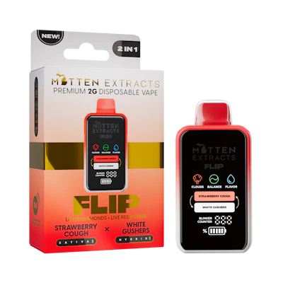 Mitten Extracts - 2g Flip Disposable - Strawberry Cough / White Gushers (S/H)