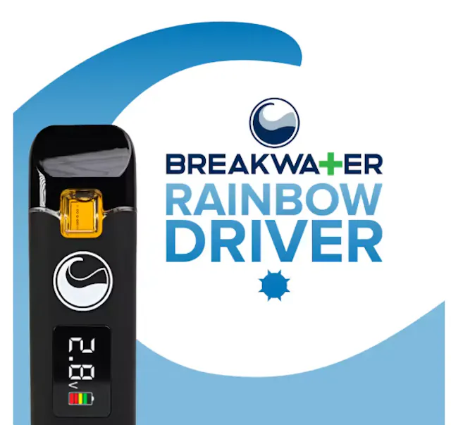 Breakwater Extract Disposable Rainbow Driver 1g (sativa, disposables)