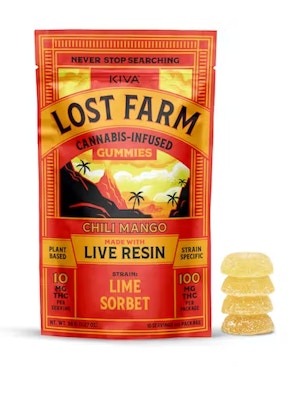 Product CL Kiva Lost Farm Live Resin Gummies - Chili Mango 100mg
