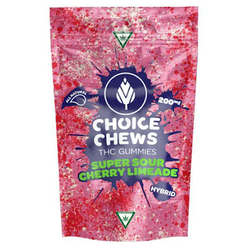 Choice Super Sour Cherry Limeade Hybrid Soft Chews 200mg Rec