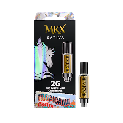 MKX 2 Gram 510 Thread Carts - Tropicana Cherry 2g 510 Thread - Sativa - CARTRIDGES by MKX Oil Co. at King of Budz