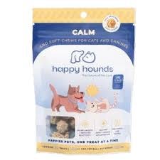 Happy Hounds | Calm Peanut Butter Chews | Dog/Cat Treats | 30pk