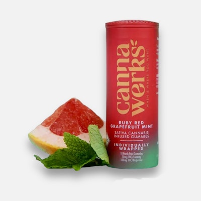 Product CannaWerks Gummies - Ruby Red Grapefruit Mint