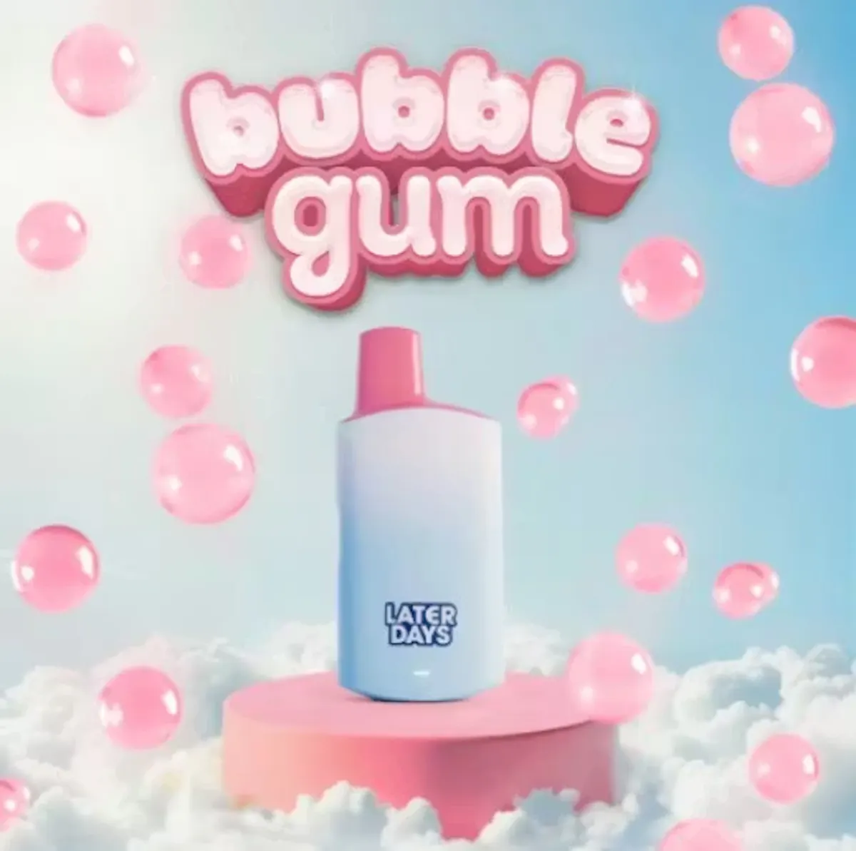 later days vape flavors – Disposable – Bubble Gum (I) 2g Vaporizers Flavor:Cotton candy SUP30 MYVAPOR VAPE SHOP -