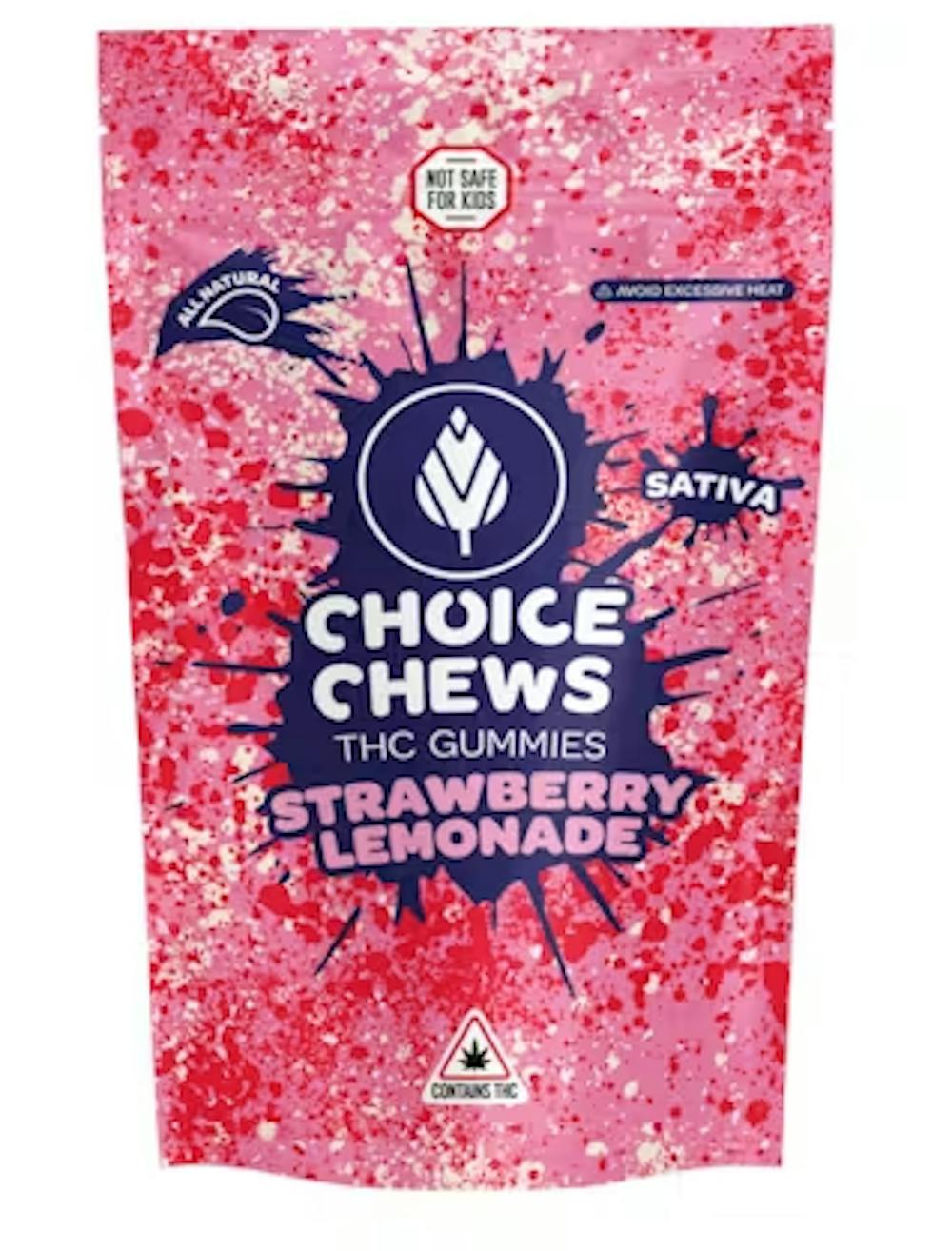 Product Choice Chews | Strawberry Lemonade | Gummies | 100mg (Sativa)