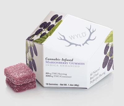 Product KR Wyld Indica Enhanced Gummy - Marionberry (100mg)