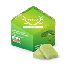 200mg | Sour Apple Sativa Enhanced Gummies - EDIBLES by Wyld at King of Budz