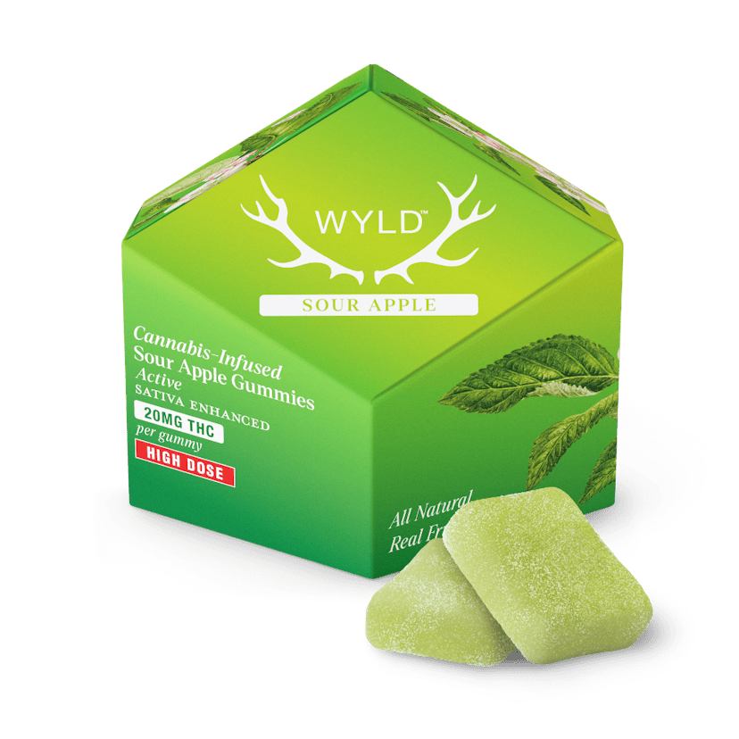 200mg | Sour Apple Sativa Enhanced Gummies