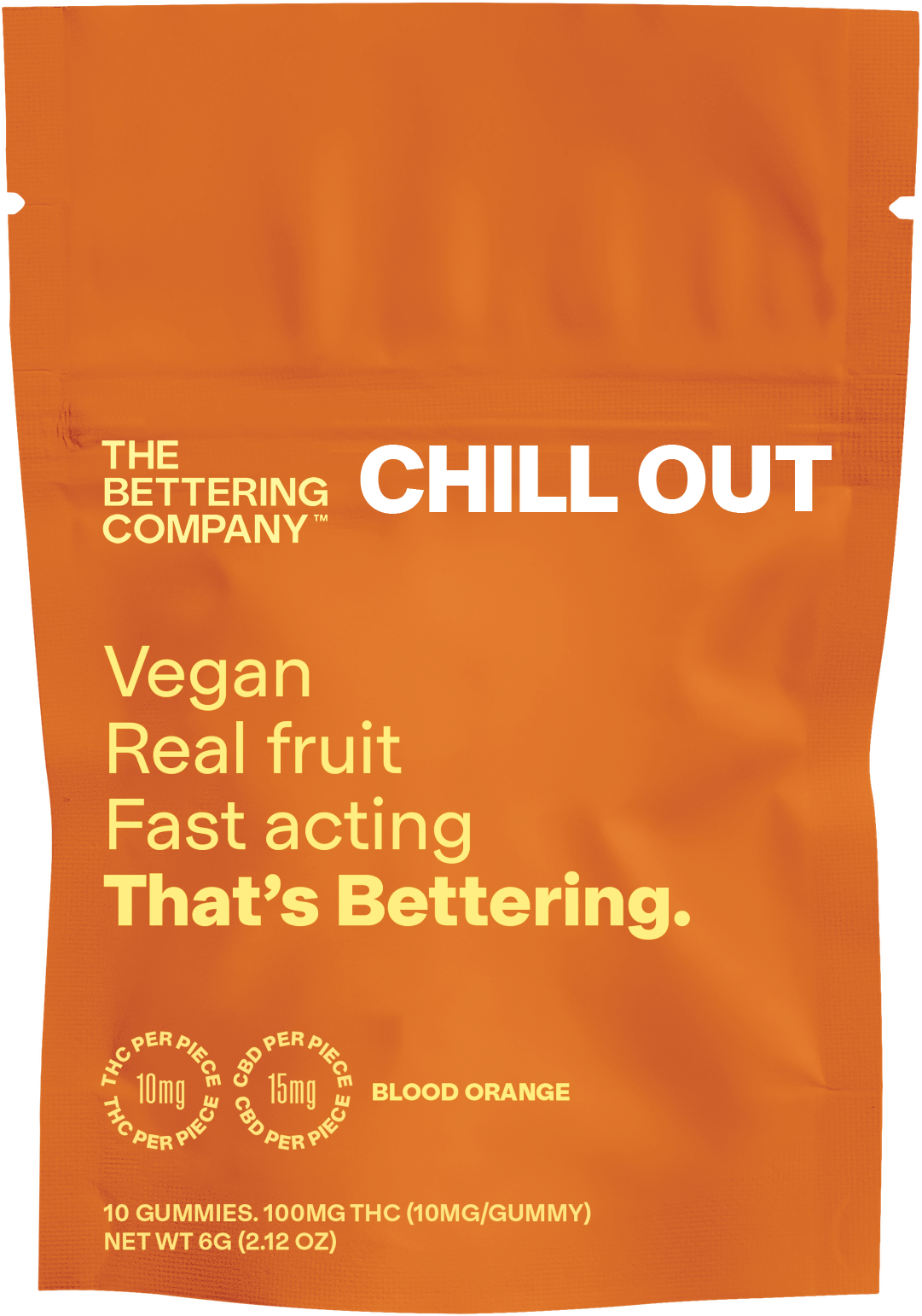 Bettering - Chill Out – FAST ACTING - THC:CBD - Blood Orange