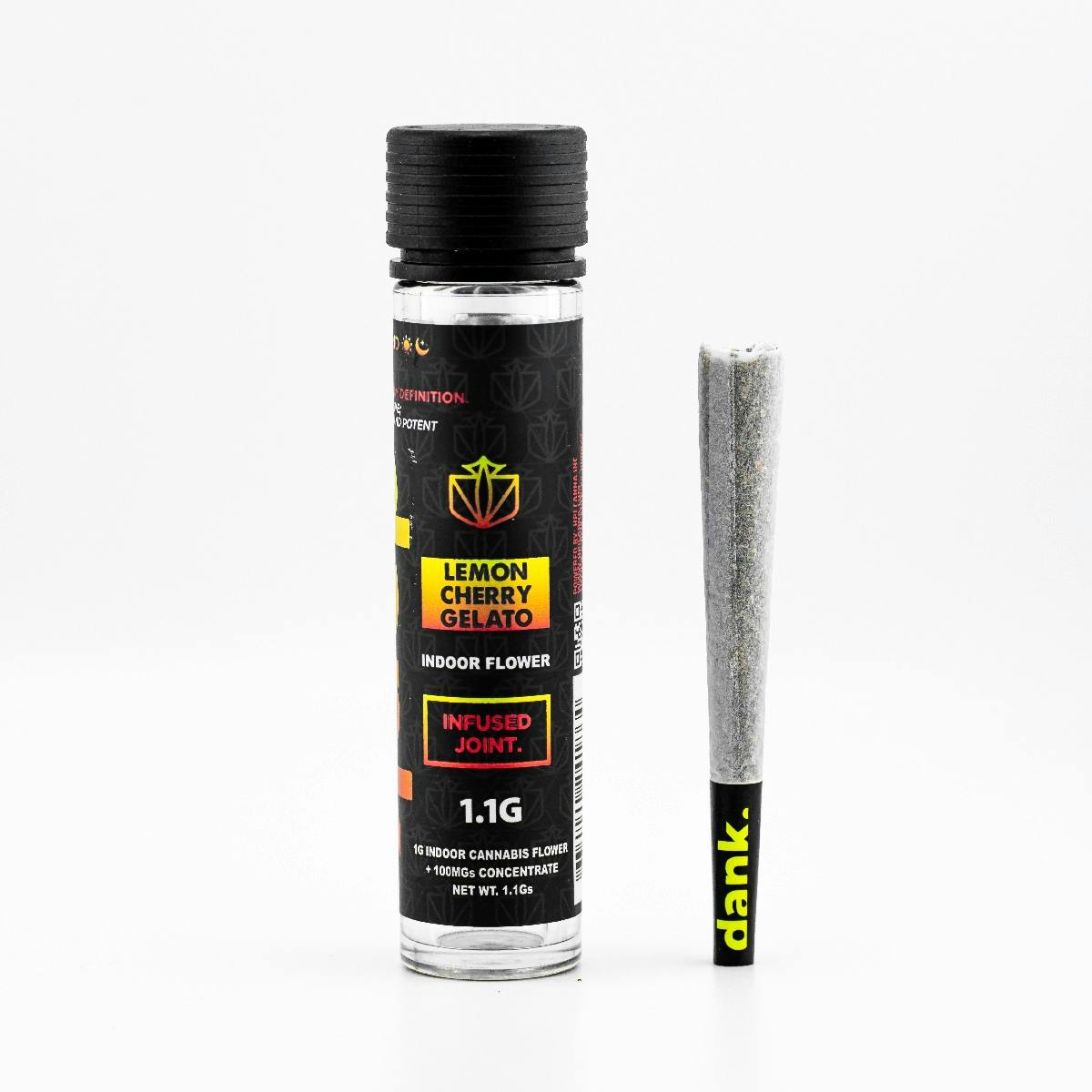 Dank. By Definition | Lemon Cherry Gelato | Infused Pre-Roll | 1.1g