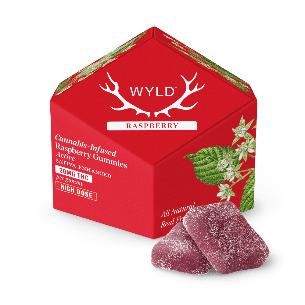 200mg | Raspberry Sativa Enhanced Gummies