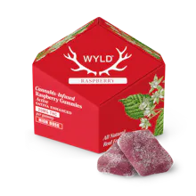 200mg | Raspberry Sativa Enhanced Gummies - EDIBLES by Wyld at King of Budz
