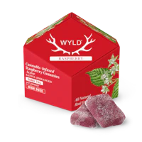 200mg | Raspberry Sativa Enhanced Gummies - product image at King of Budz