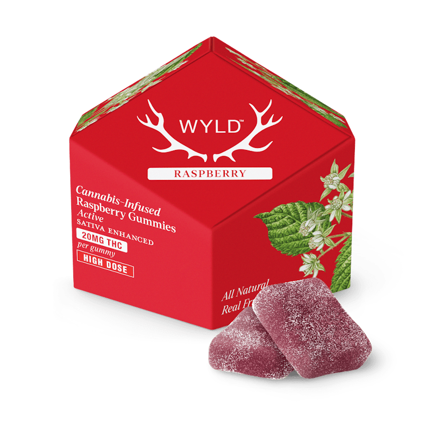 200mg | Raspberry Sativa Enhanced Gummies