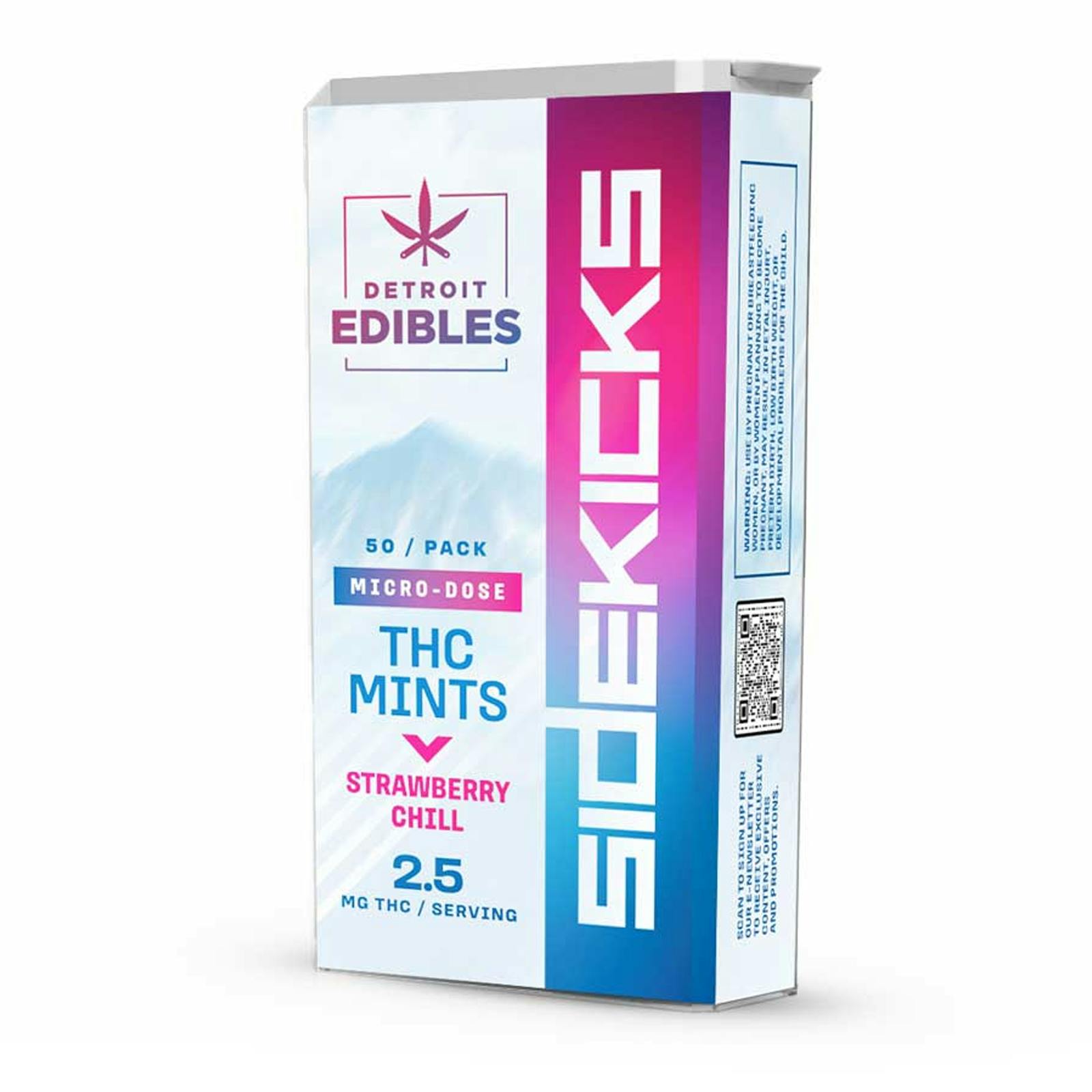 Detroit Edibles Sidekicks THC Mints Strawberry Chill Puff Cannabis