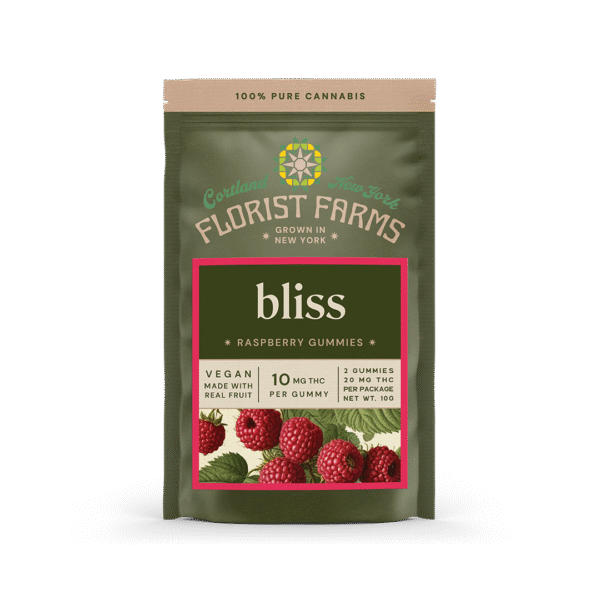 Florist Farms Raspberry THC Gummies 2ct