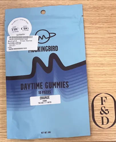 Mockingbird – Orange Daytime Gummies (100mg)-1