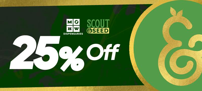 25% off scout & seed