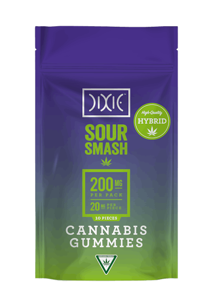 Dixie | Sour Smash Gummies (10 Piece) | 200mg*