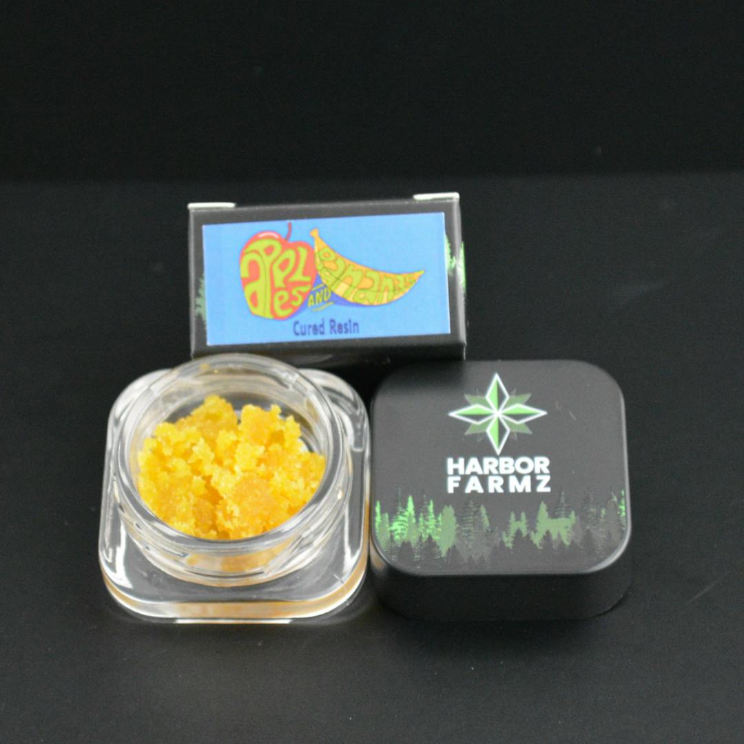 Product: Harbor Farmz | Apples & Bananas | Cured Resin Concentrate | 3.5g | Hybrid
