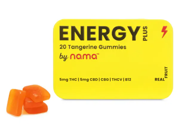 Nama Gummies Energy Tangerine 5 THC : 5 CBD : 1 CBG : 1 THCV : B12 20pk/100mg (sativa, 2.8g)