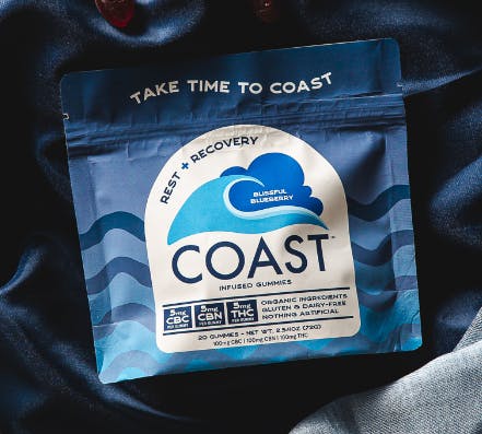 Coast Edibles 4pk/5mg Blissful Blueberry