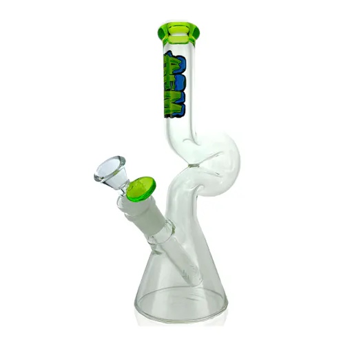 AFM Glass – 9′ Mini Hunchback Bong – Green-active