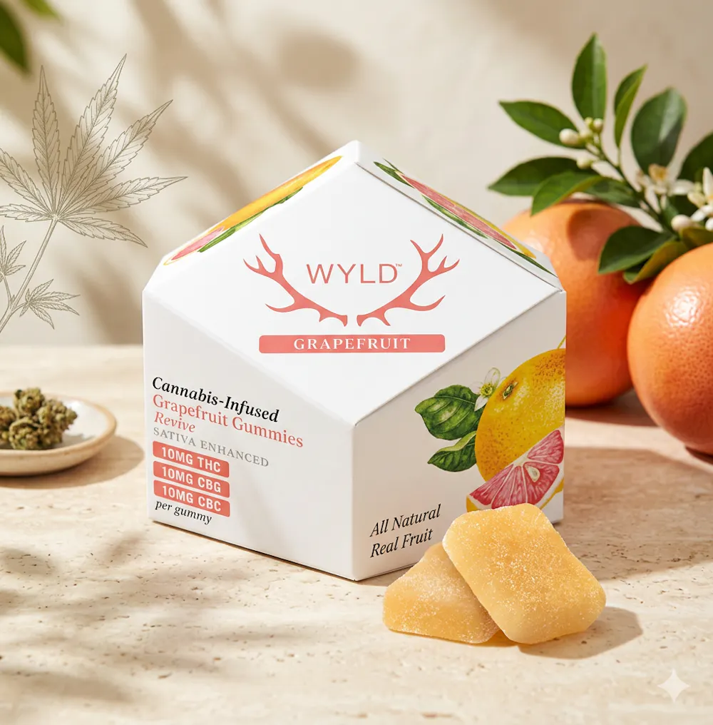 Product Wyld | Grapefruit | 1:1:1 CBG:CBC + Sativa Enhanced Gummies | 10ct | 100mg