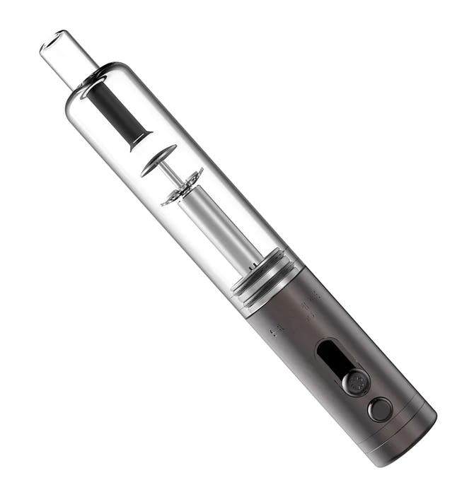 Sunakin - Sunpipe H2OG Stainless Steel & Glass Waterpipe - Gunmetal