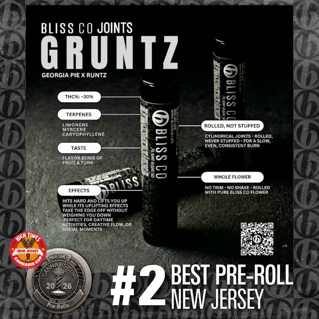 Blissco Bliss Co Pre-Roll Pack Gruntz 7pk/4.9g (indica hybrid, packs)