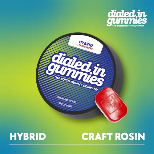 100mg – Strawberry- Rosin Gummies (10pk)-active