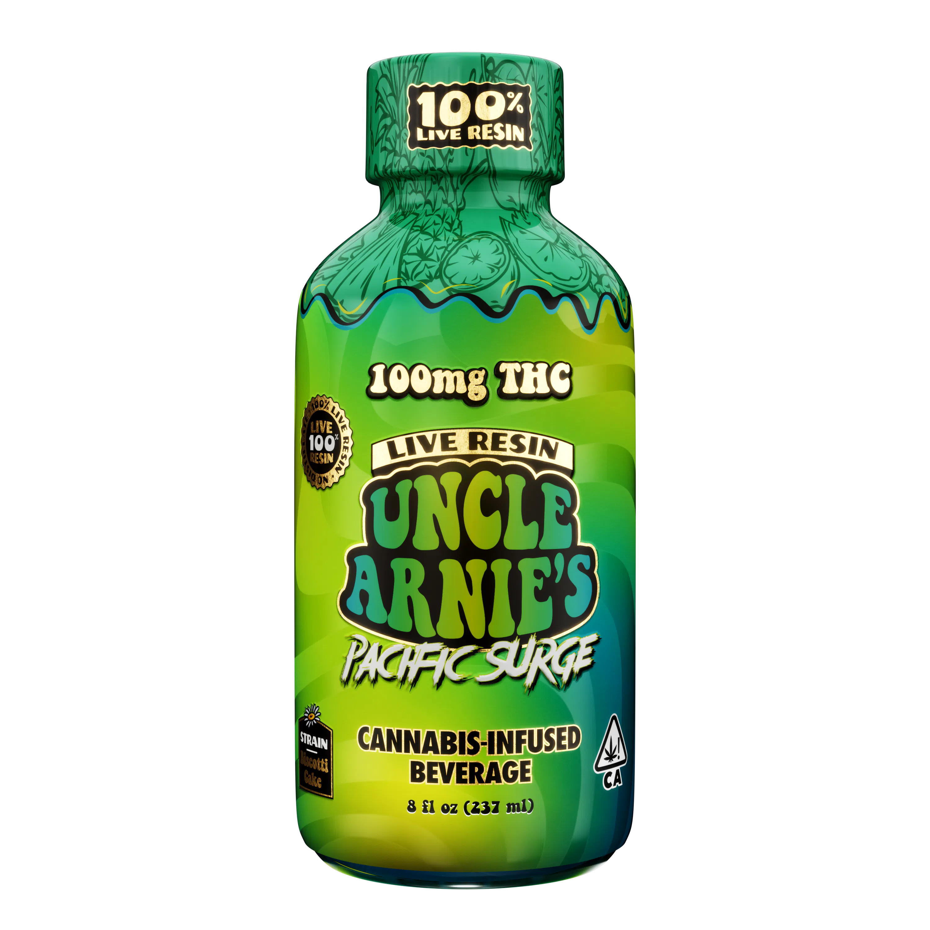 Uncle Arnie's 8oz 100mg Pacific Surge Live Resin | KindPeoples