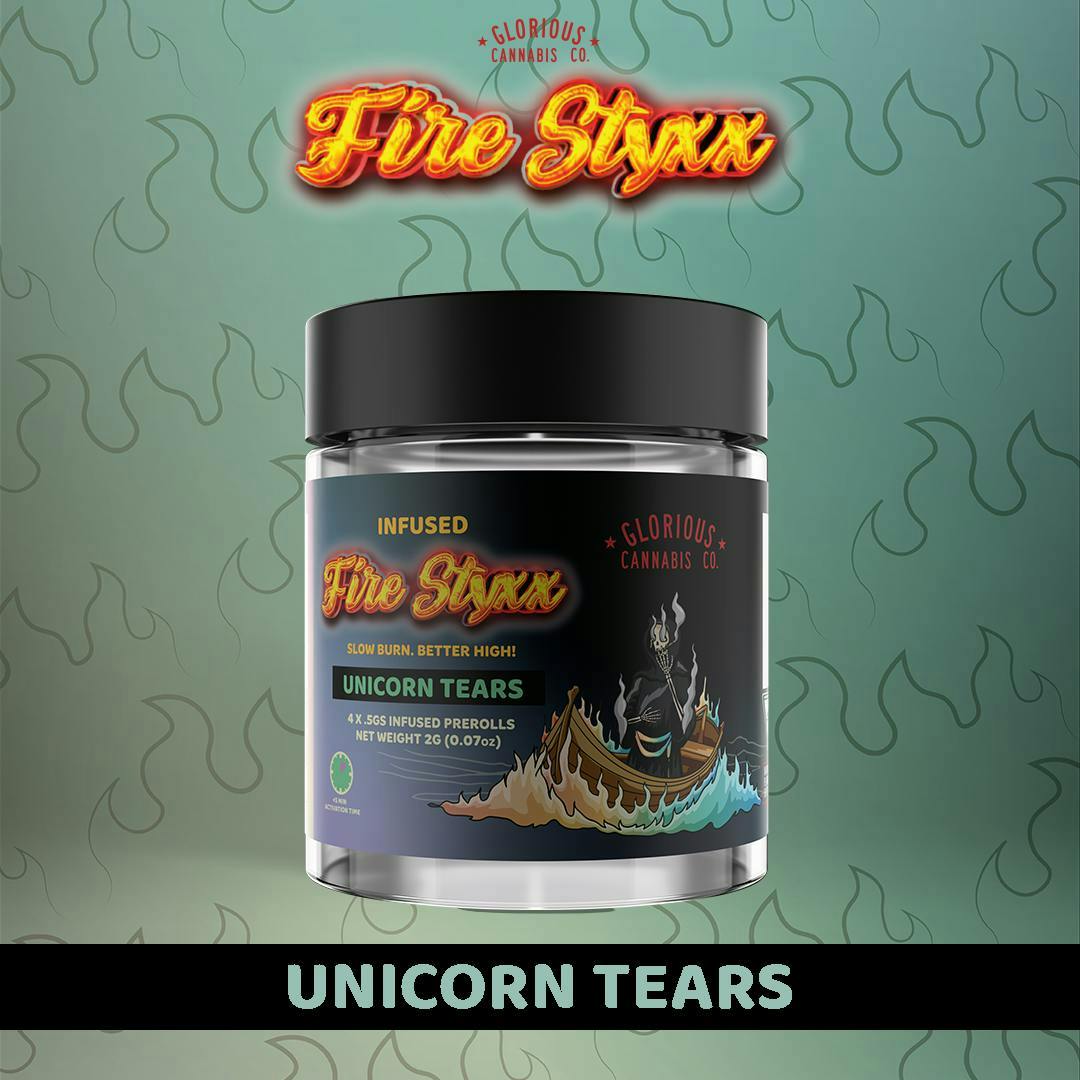 Fire Styxx - 4-Pack .5g Infused Prerolls - Unicorn Tears
