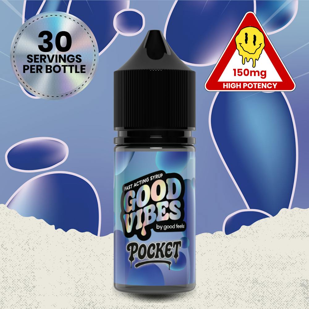 Product Blue Raspberry Pocket Size Fast Acting Syrup | 150mg