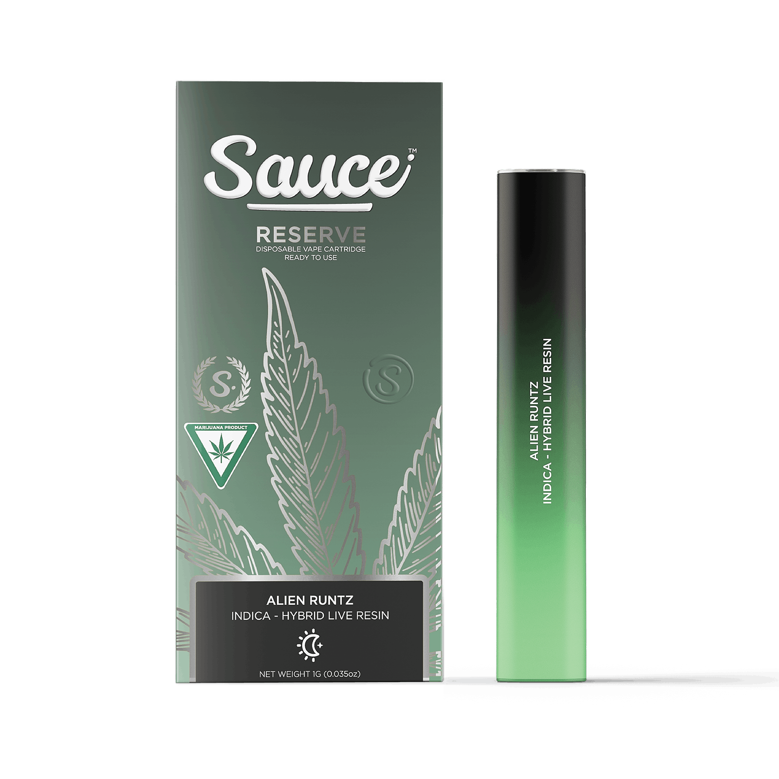 Sauce - 1g Live Resin Disposable - Alien Runtz