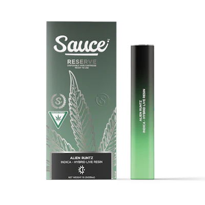 Sauce - 1g Live Resin Disposable - Alien Runtz