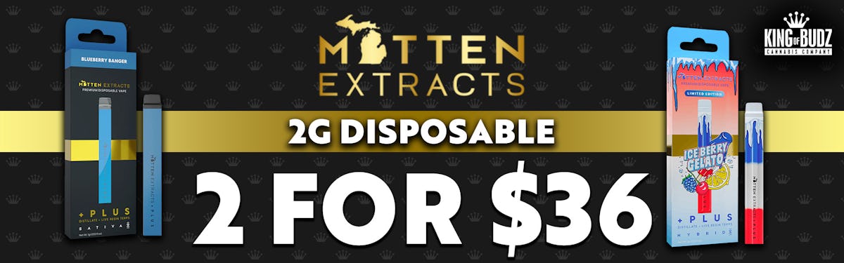 Mitten Extracts 2g Disposable - 2/$36
