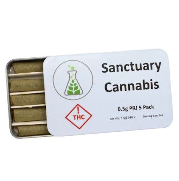 Killer Bees (H) - 0.5g 5pk Pre Rolls - Sanctuary Medicinals