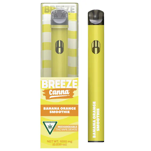 Banana Orange Smoothie – Classic 1g PLUS Vape Device – BREEZE Canna-1