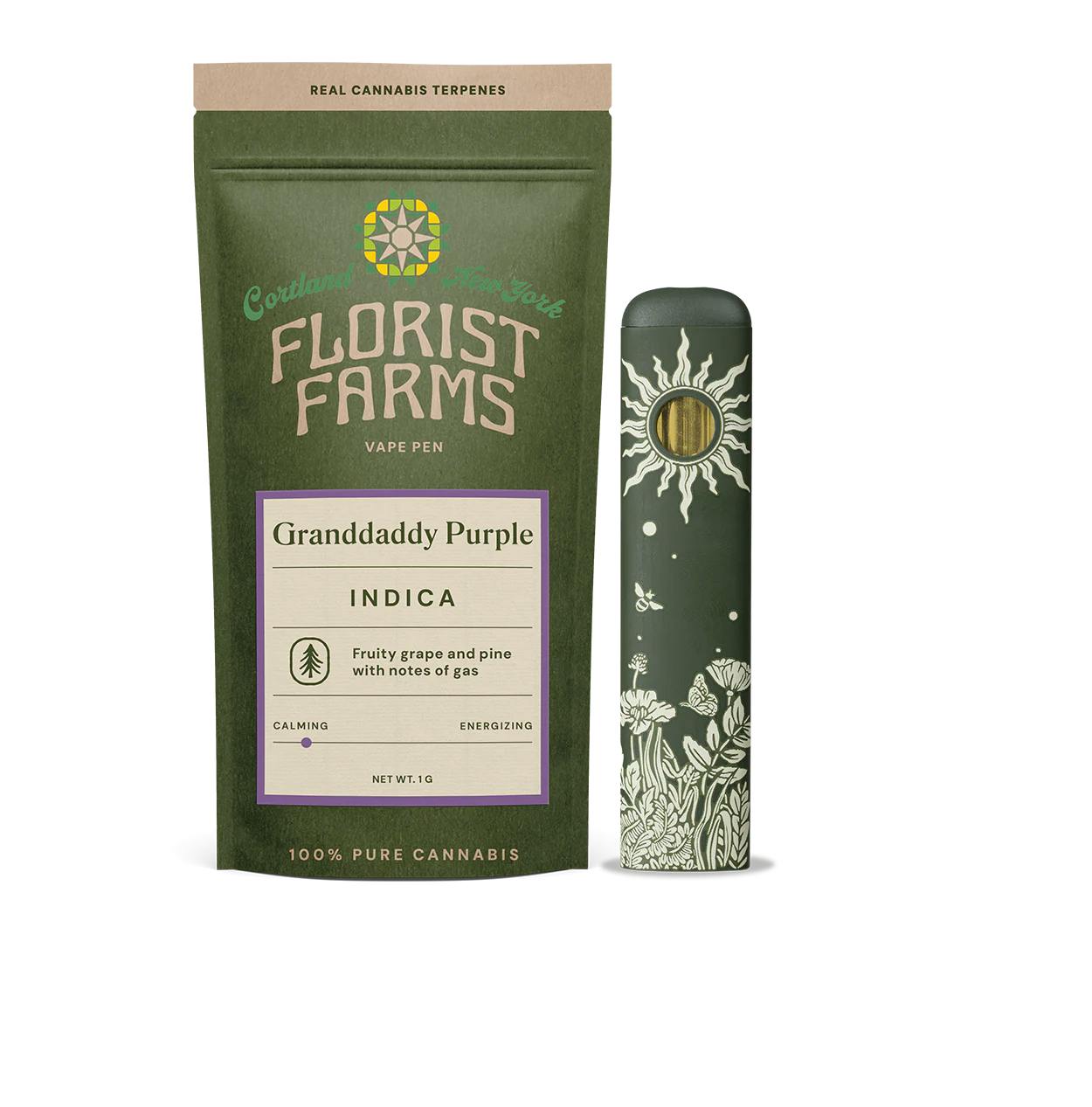 Florist Farms Granddaddy Purple 1g Vape