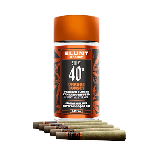 Stiiizy - 5-Pack .5g Live Resin Infused Blunts - Orange Sunset