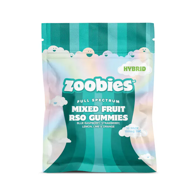 Zoobies Gummies Hybrid RSO Gummies 10pk/100mg (H) (2.8g)