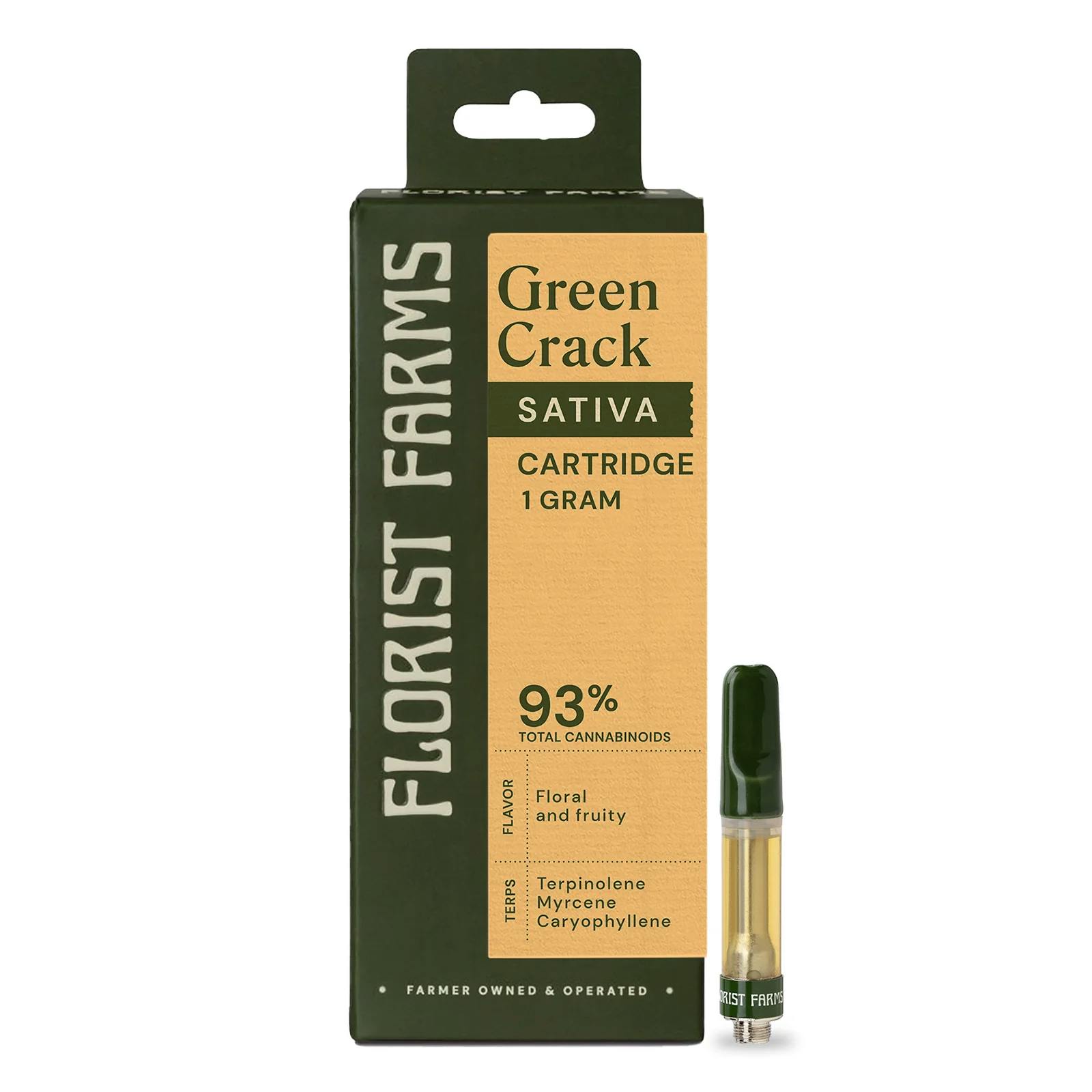 Florist Farms Vape Cartridge | 1g | Green Crack