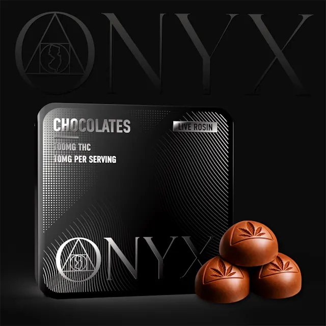 Onyx Milk Chocolate Bites 10pk/100mg (hybrid, chocolates, 2.8g)