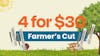 4 Farmers Cut 1G pre-rolls for $30