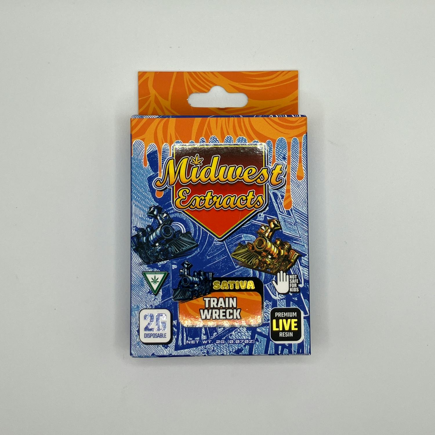 Midwest Extracts | Live Resin Disposable - 2g - Trainwreck